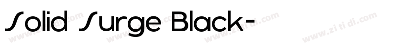 Solid Surge Black字体转换